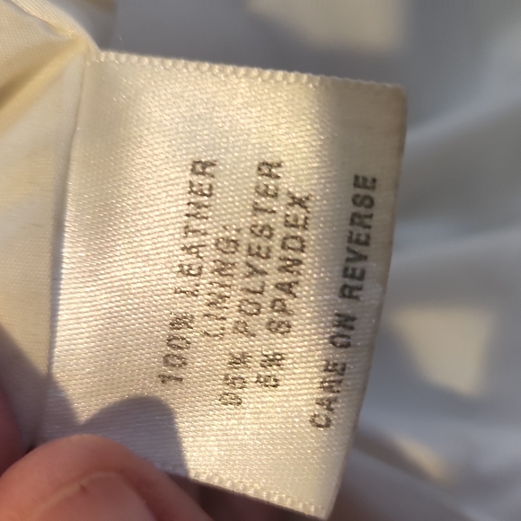 St. John leather jkt white M - Picture 12 of 14